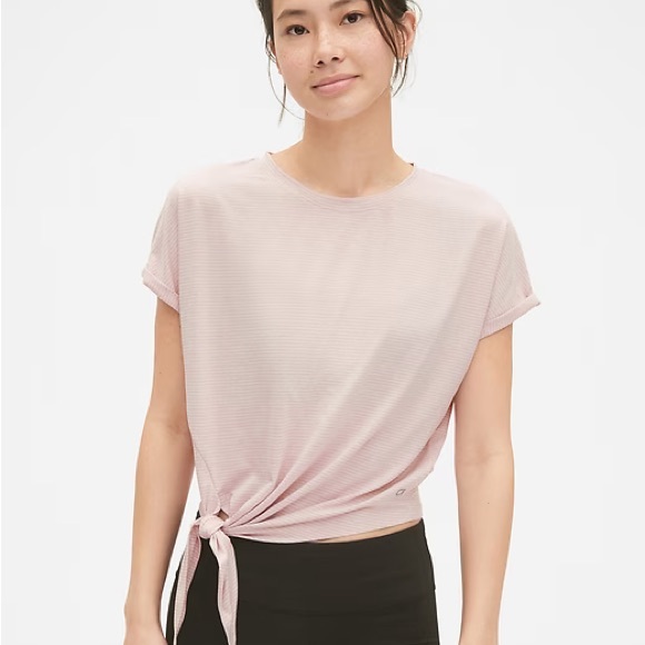 GAP Tops - GapFit Breathe Dolman Sleeve Side-Tie T-Shirt in Lilac Cloud Size Large